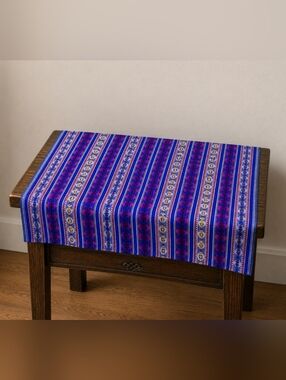 Andean Peruvian Rainbow Ceremonial Altar Tablecloth Throw